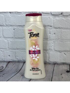Tone Daily Detox Purifying White Clay & Pink Jasmine Body Wash 18 fl oz